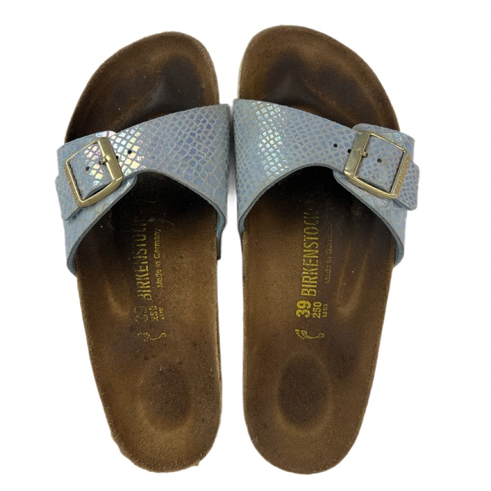 BIRKENSTOCK Women’s Madrid Snake Single Strap Sandal - 39 (8-8.5)